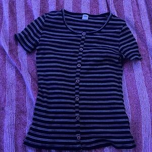 Cute striped button up shirt